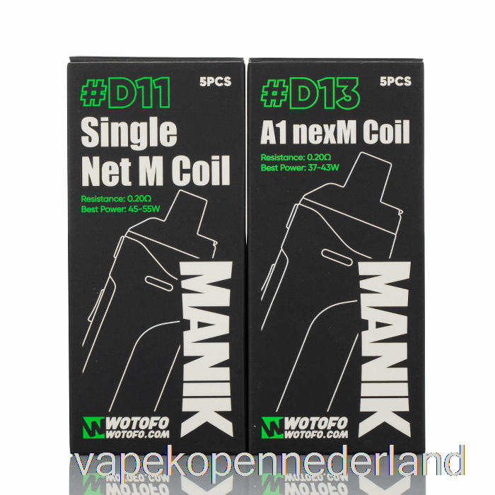 Elektronische Sigarettenvape Wotofo Manik Vervangende Spoelen D14 A1 Conische Nexmesh-spoelen